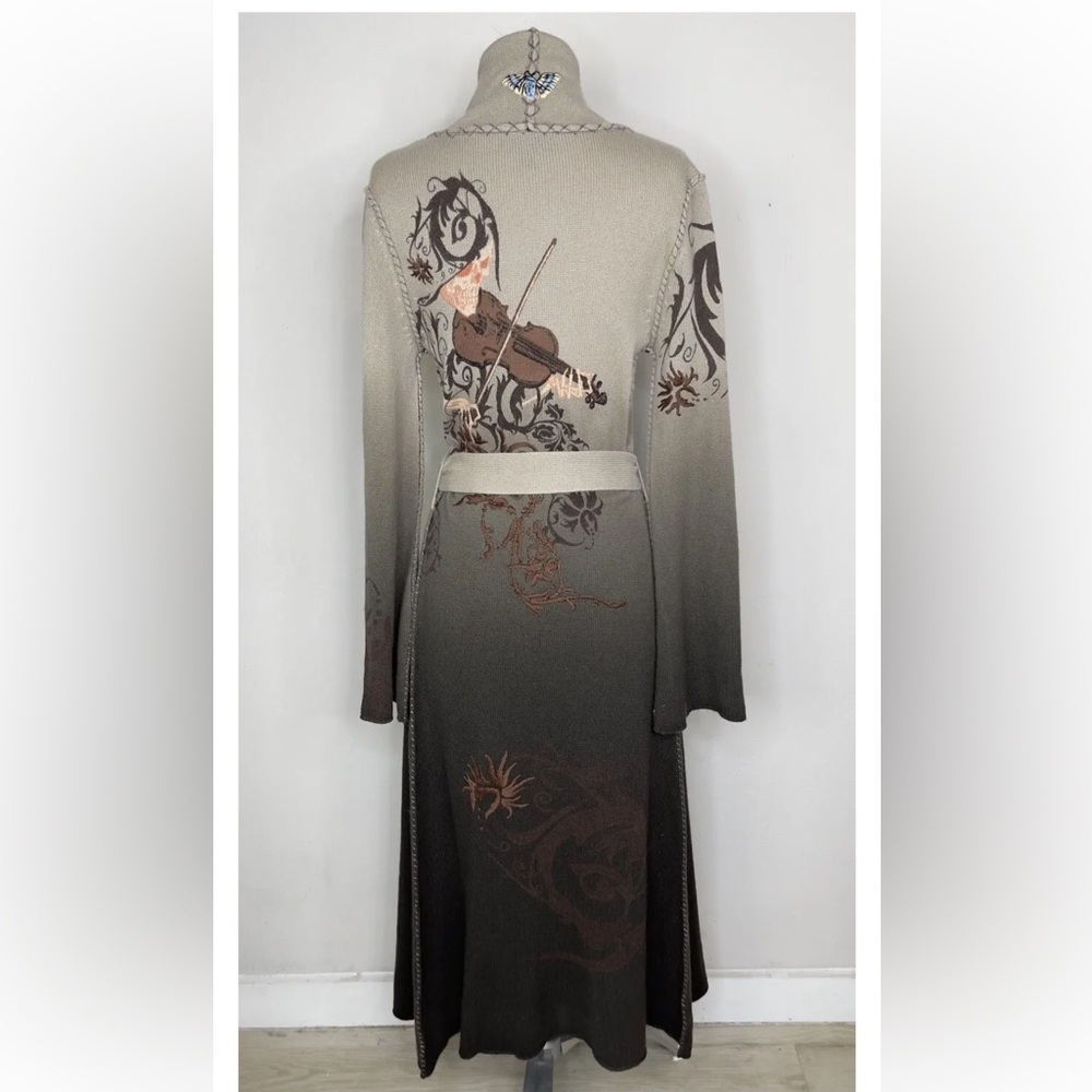 VINTAGE Raw7 Cashmere Coat . Embroidered. L